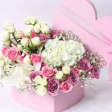 Pure Heart: Radiant Floral Arrangment